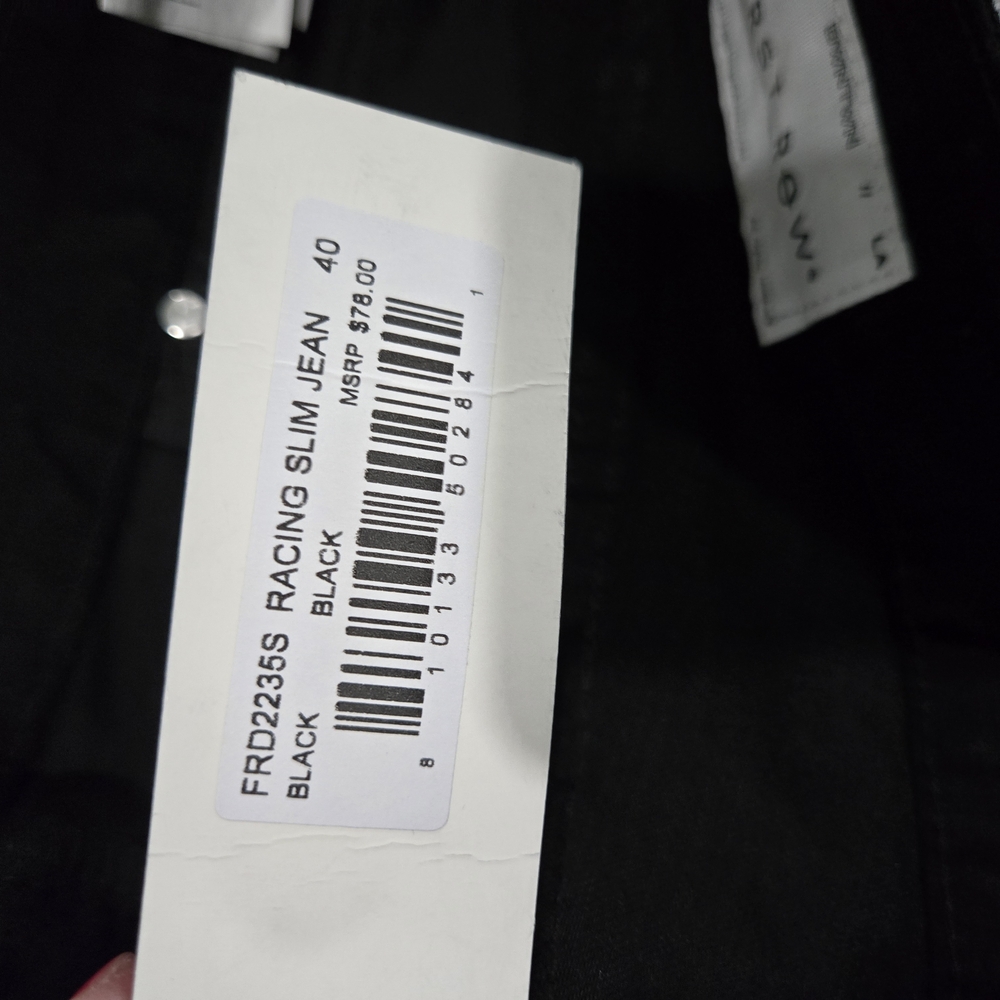 Men's Black Graphic Jeans - Picture 6 of 6